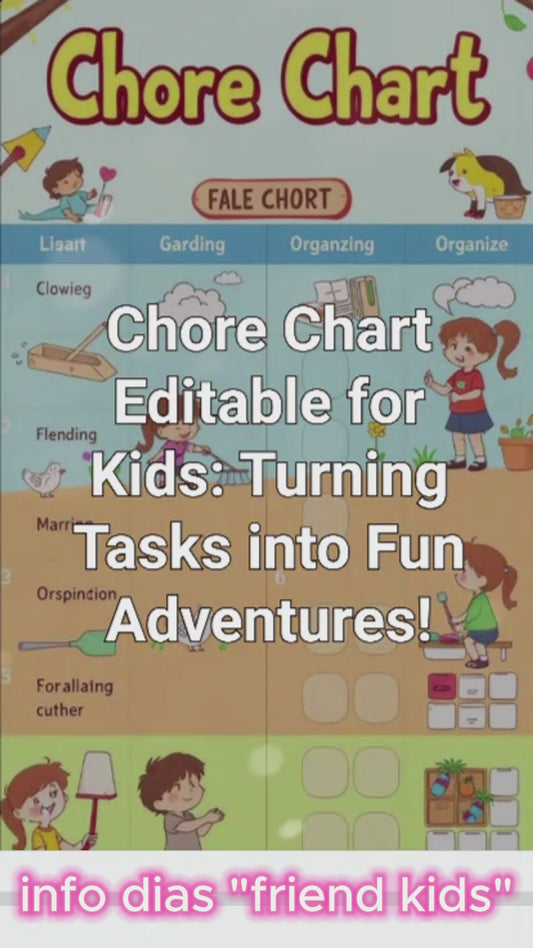 Effortless Parenting: Customizable Chore Charts for Kids